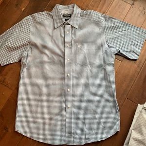 Men’s short sleeve Ariat Pro series button down L